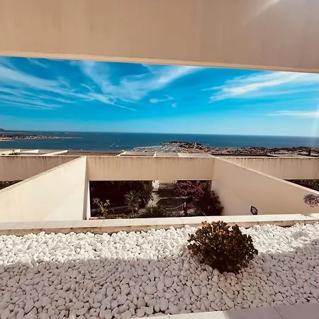 Apartamento T2 - Grande Terrasse, Vue Mer, Piscine Bandol